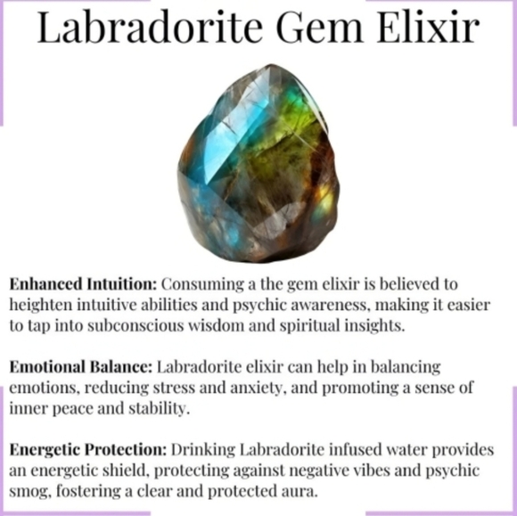 Labradorite Moon Bracelet ✦ Wire-Wrapped 14Kt Gold Over Copper ✦ Celestial Cuff - Picture 8 of 10